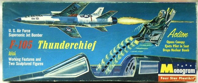 Monogram 1/72 F-105 Thunderchief Four Star Issue, PA33-98 plastic model kit